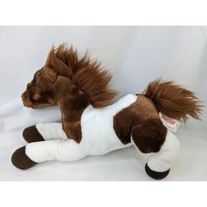 Aurora White Brown Horse Plush 14 Inch Stuffed Animal Toy #2